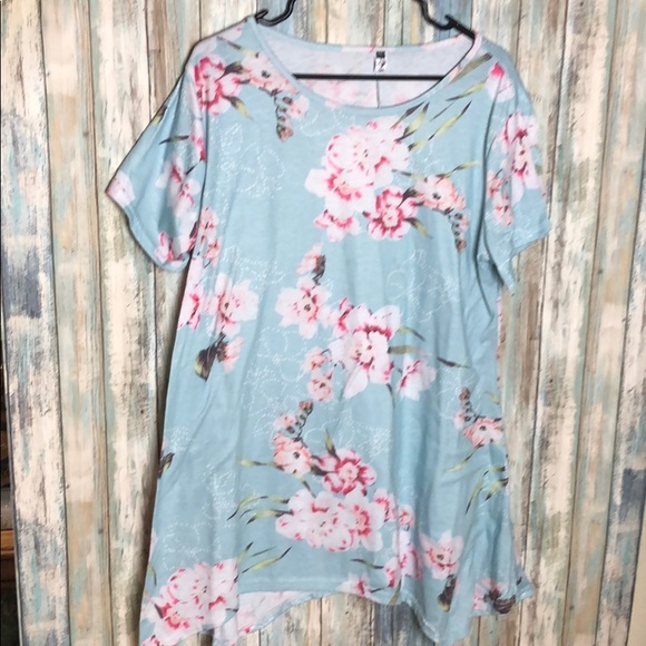 XXL Floral Print Top - Picture 1 of 2